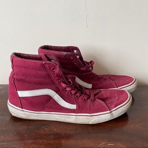 VANS Sk8-Hi Sneakers Maroon Men's 12